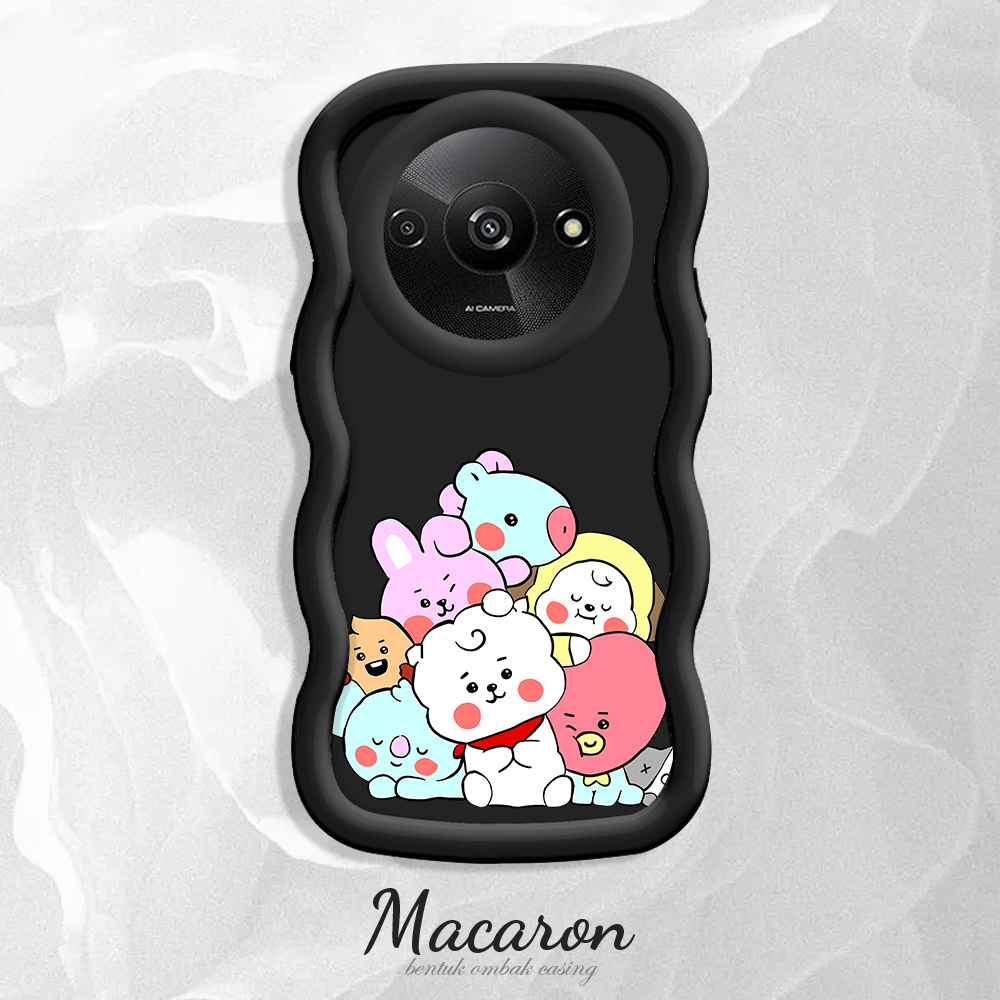 BILI%20for%20Redmi%20A3%20A3x%20Back%20Cover%20BTS%20Doll%20Pattern%20Design%20Wavy%20Soft%20Silicone%20Mobile%20Phone%20Covers%20-%20Image%202