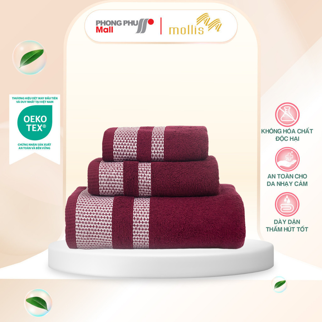 Khăn Mặt Mollis Soybean FM1F 40x78 cm