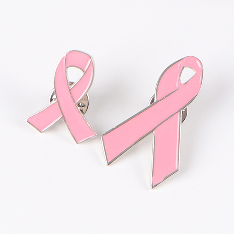 thumbnail image 2 of CRAFTMELODY 40Pcs Breast Cancer Awareness Brooch Pins Enamel 2 of 13