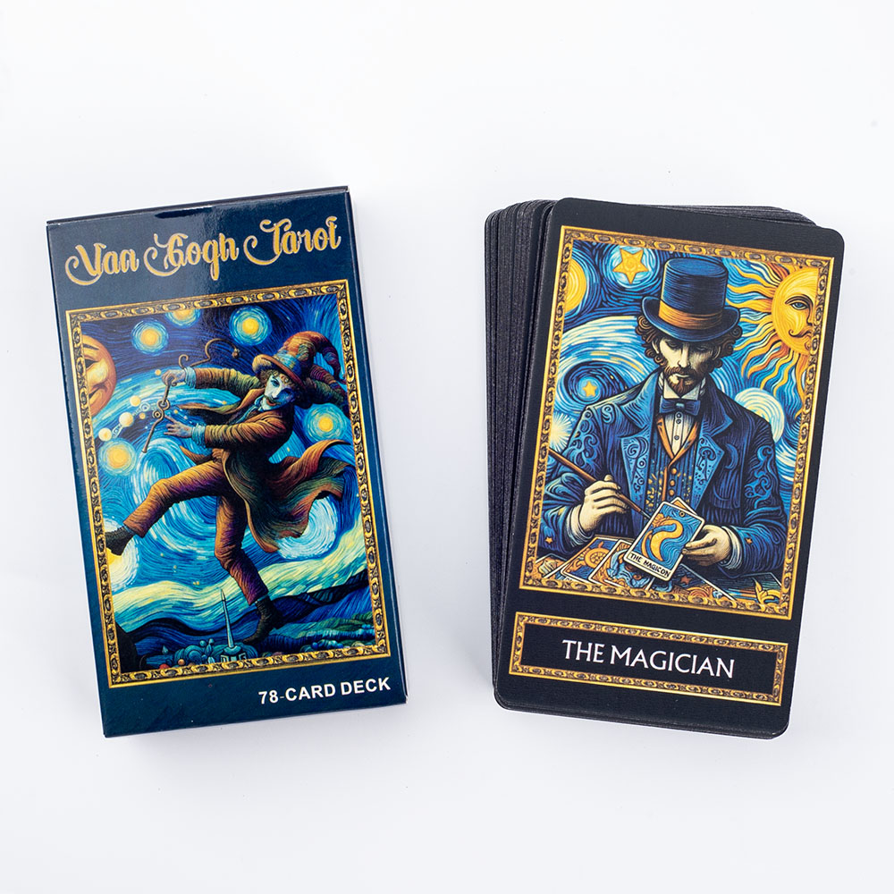 【Great Selection】 Tarot Cards Board Games 10.4x6.1cmIllustration Wisdom Divination.