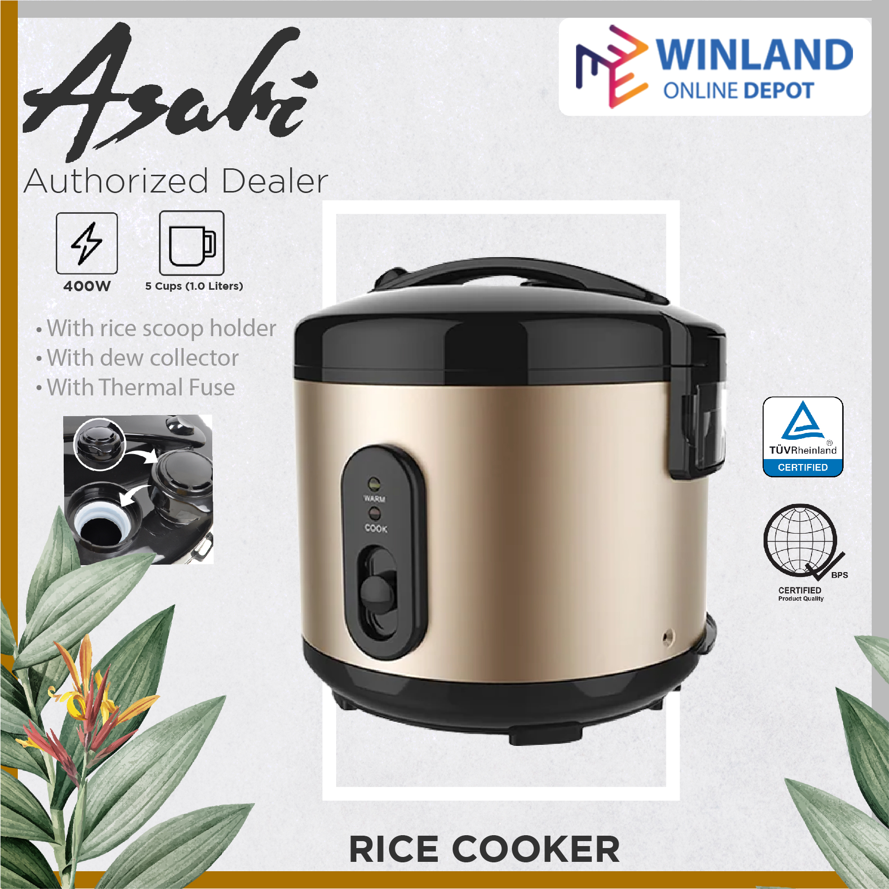 pembuangan air rice cooker philips