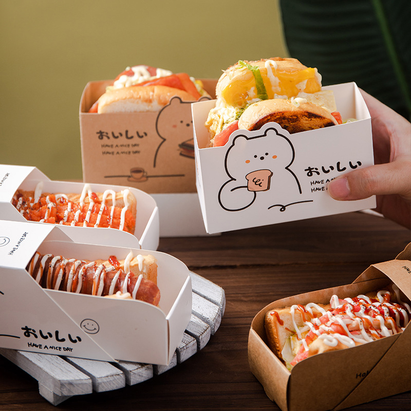 10pcs%20Cartoon%20Food%20Wrapping%20Paper%20Box%20Bread%20Toast%20Sandwich%20Burger%20Breakfast%20Takeaway%20Bento%20Disposable%20Packaging%20Boxes%20Restaurant%20MENGYU%20-%20Image%202