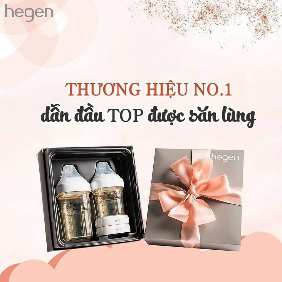 Bộ quà tặng Hegen Basic Stater Kit (gồm 1 bình 150ml, 1 bình 240ml, 2 nắp đậy trữ sữa)
