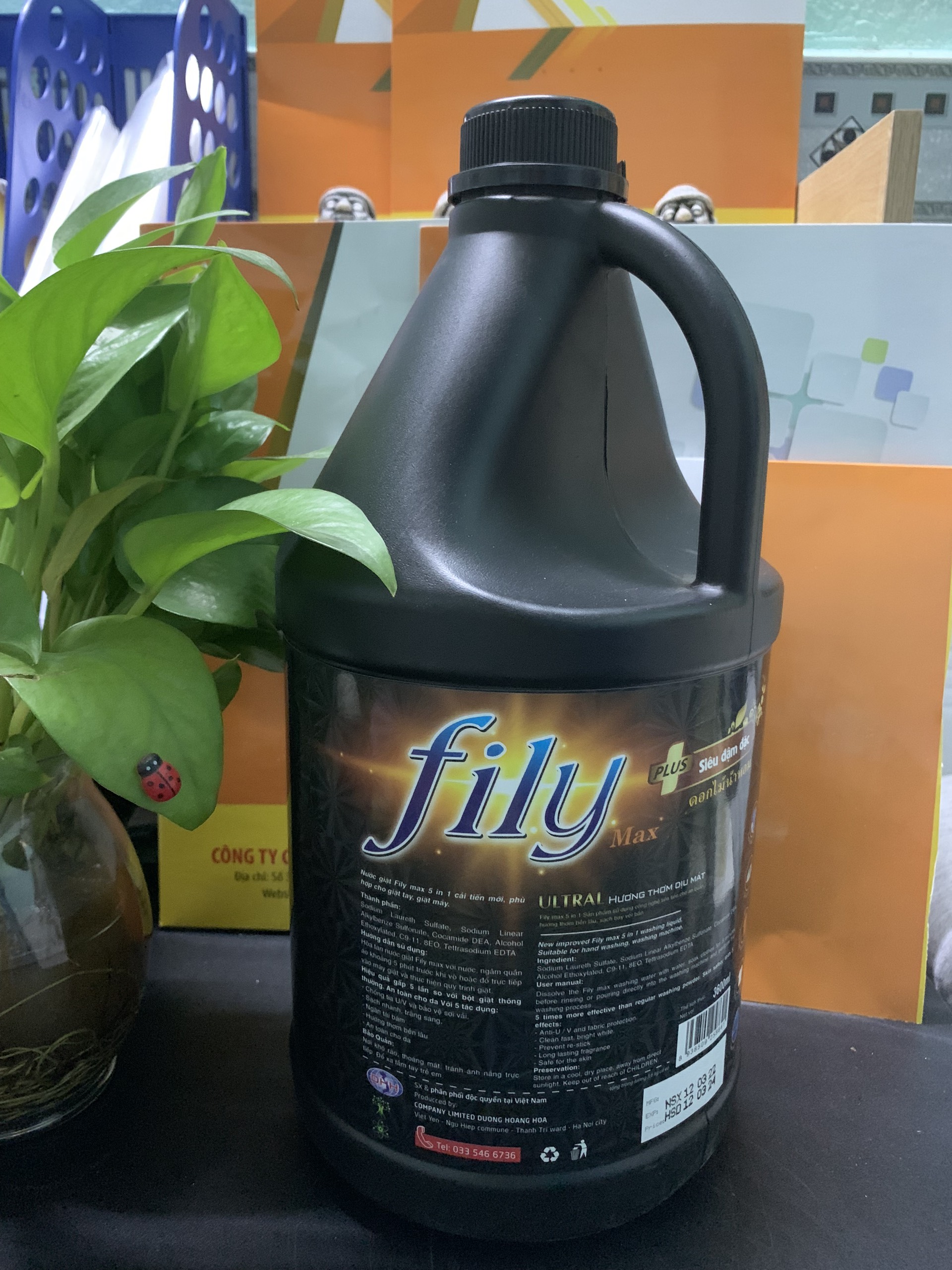 Nước giặt xả  FILY 5 trong 1 (3,6L)