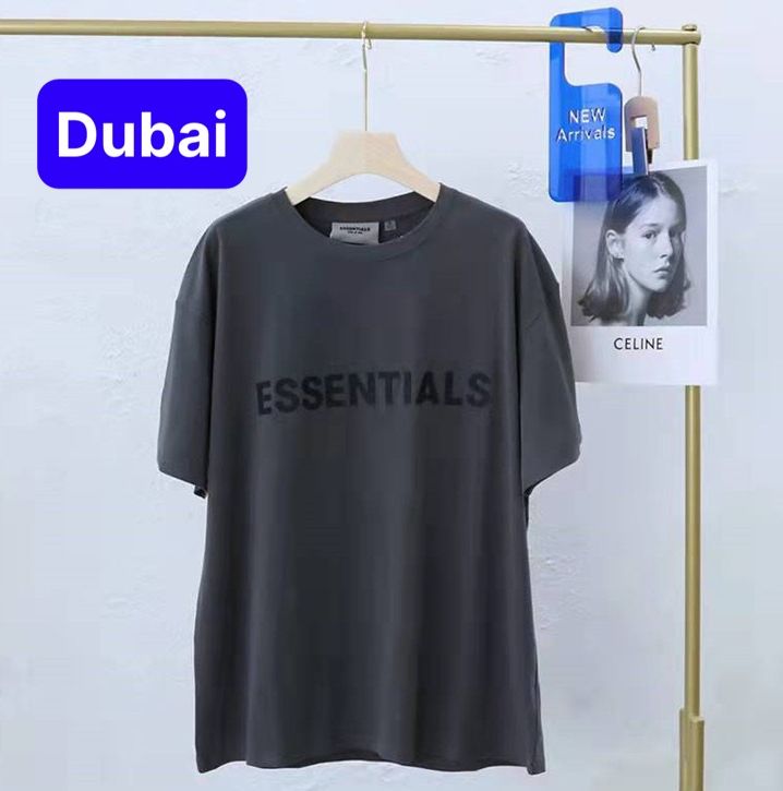 Áo thun unisex ESSENTIALS nam nữ chất liệu vải Cotton fom rộng Vải Dày Min HOT TREND MẠNH MẼ 1HITSHOP CAO CẤP - Dubai Fashion