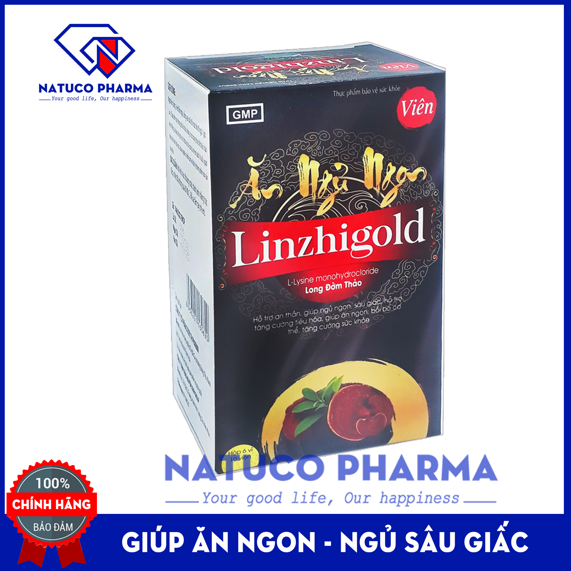 Viên uống Ăn Ngủ Ngon- Hộp vỉ 60 viên - thành phần thảo dược quý - giúp an thần, ngủ ngon, ăn ngon- tăng sức đề kháng, tăng cường sức khỏe