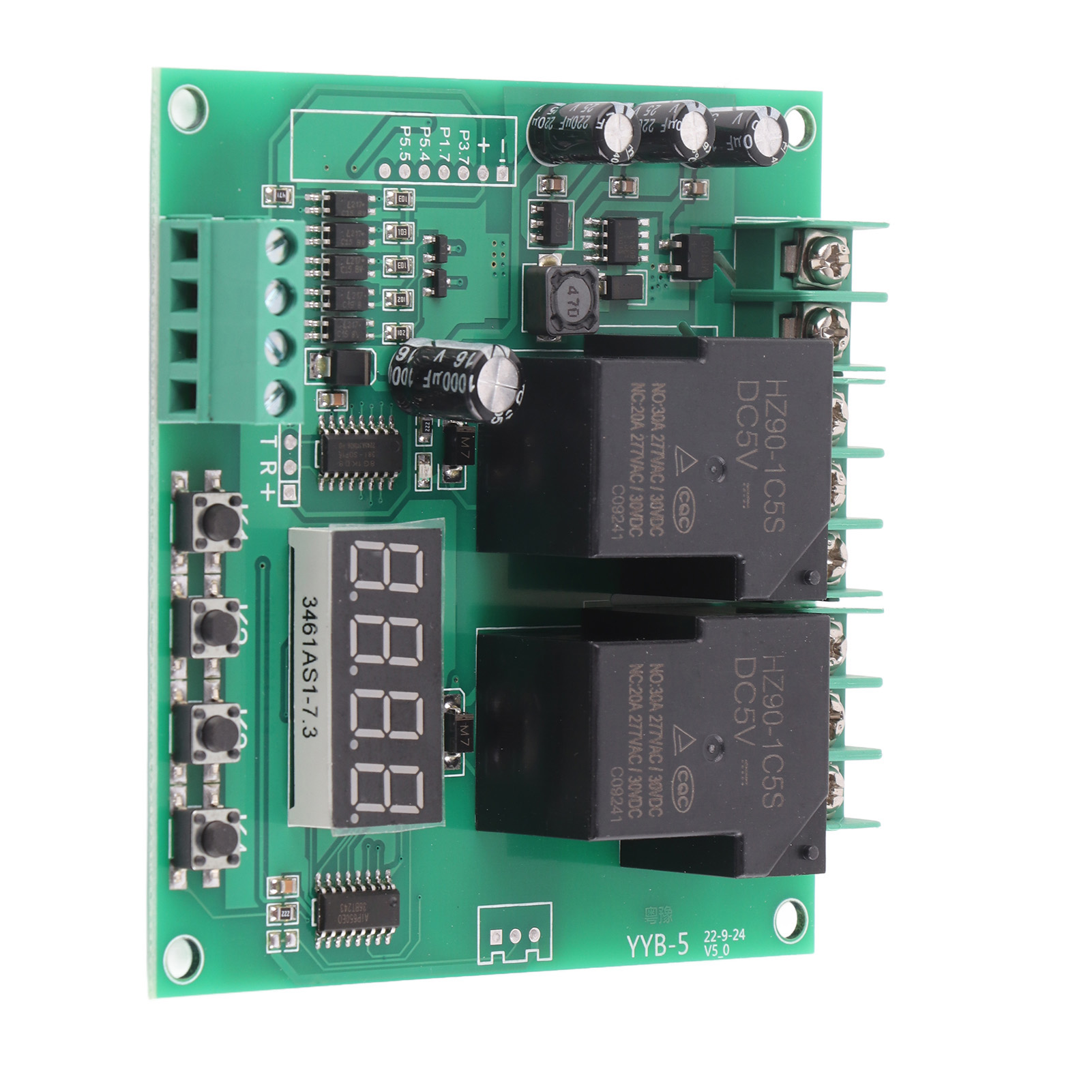 YYB-5 12v 24v Motor Forward/Reverse Control Board Two-way Relay Delay Timing Cycle Module