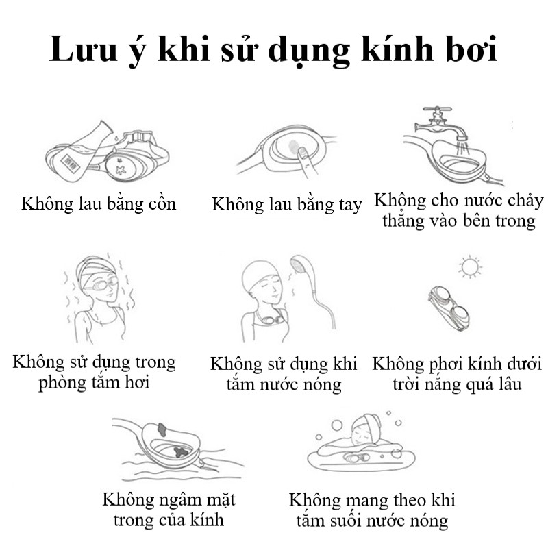 Kính bơi trẻ em YUKE SC13 độ nét cao ( chính hãng )