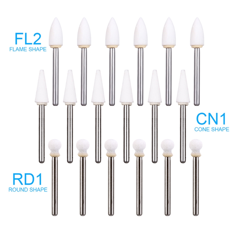 Dental Flame White Stone Polishing FG Burs Abrasion Point Bur Fit High ...