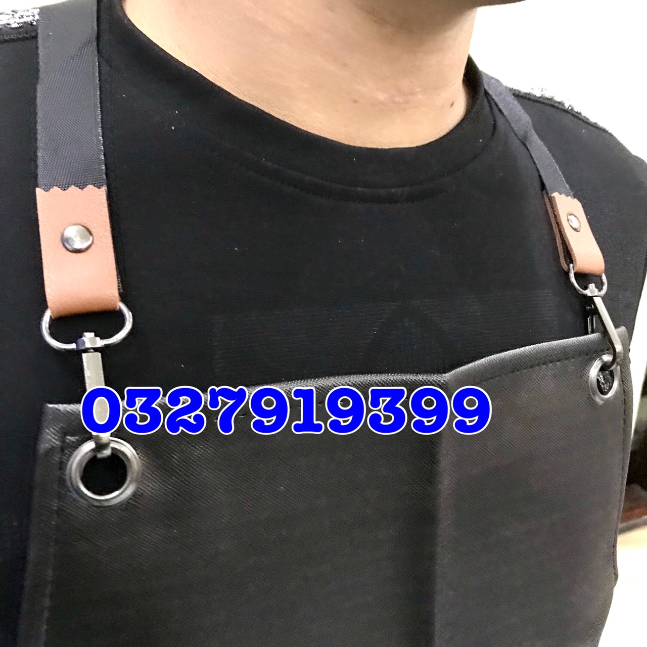 Tạp dề mặc cắt tóc BARBER - hàng cao cấp