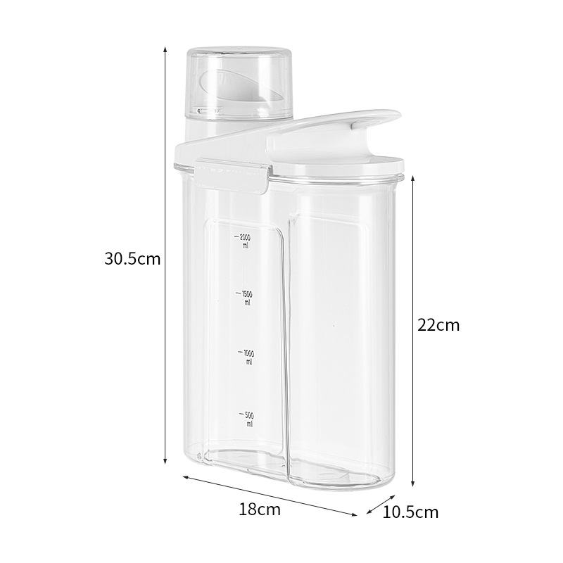 Storage tank Storage tank Plastic sealed can Kitchen miscellaneous grains storage tank Grains storage tank Transparent rice barrel