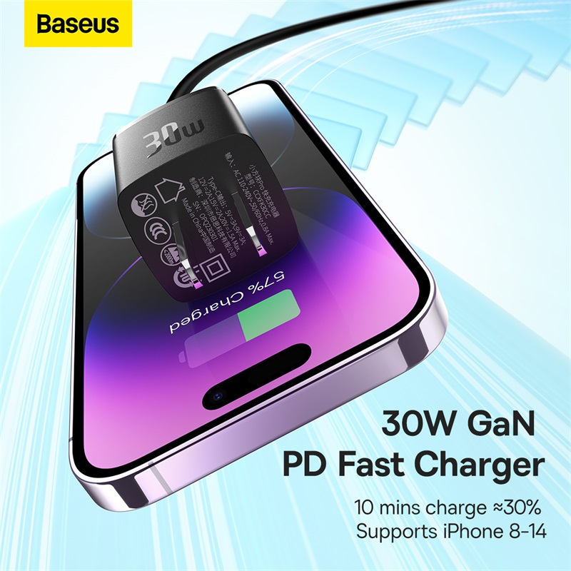 Củ Sạc Baseus Mini Usb C Qc3.0 Pd 30w Sạc Nhanh Cho Điện Thoại
