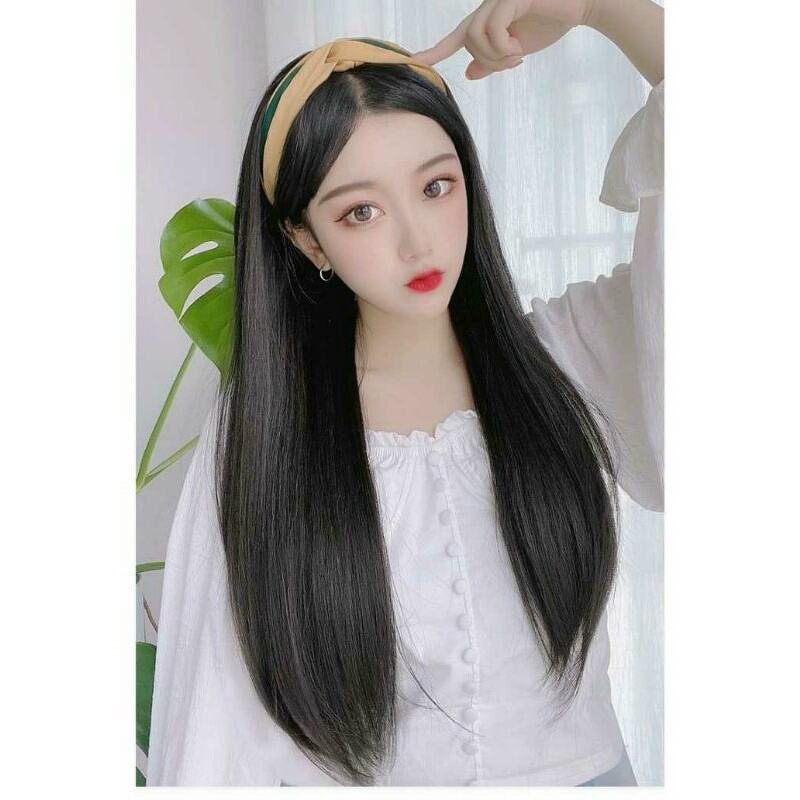 Tóc Giả Nữa Đầu Đính Cài Bdv