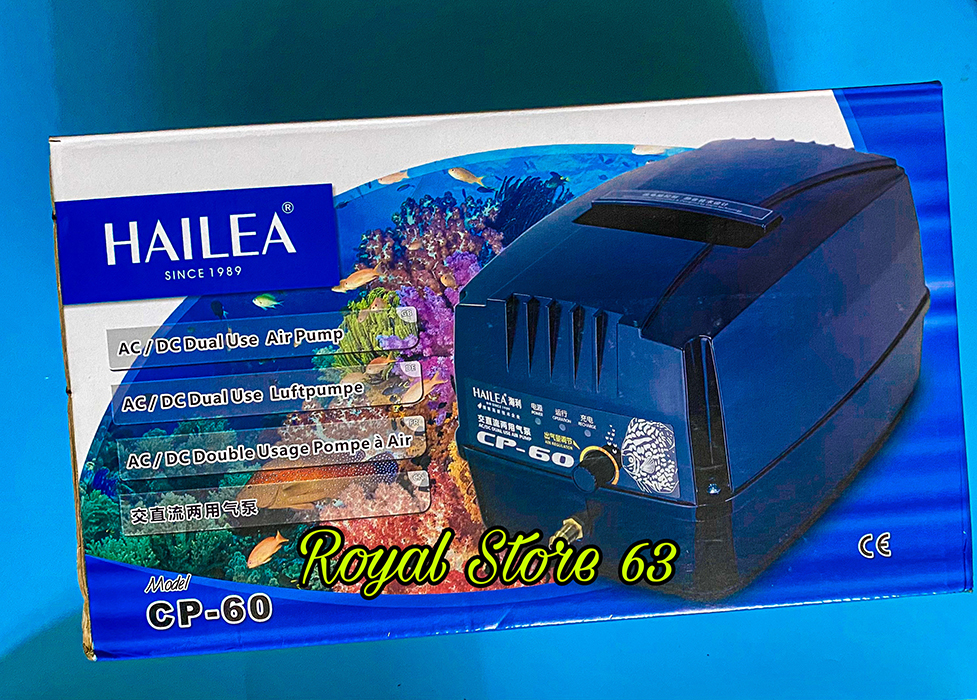 Máy sủi tích điện Hailea Cp 120 cho bể cá cảnh