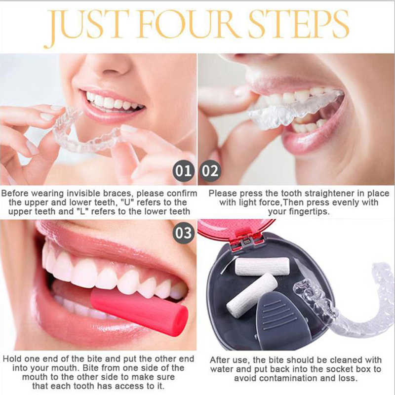 2Pcs/box Aligner Chewies Dental Aligner Retainer with Hand Held ...