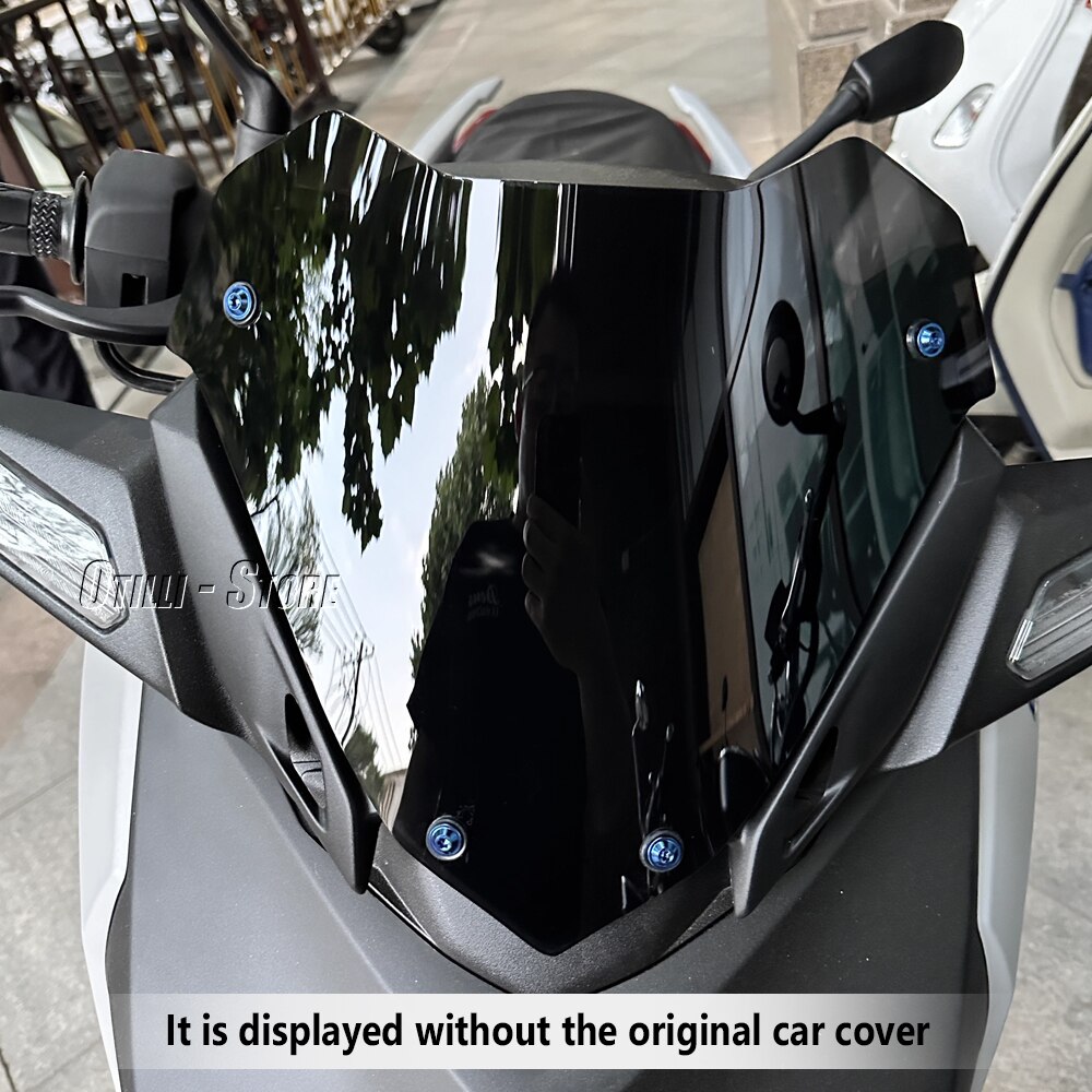 New Motorcycle Windscreen Windshield Smoky Blue Windscreen Screen Protector For YAMAHA X-MAX300 X-MAX 300 XMAX300 XMAX 300 2023