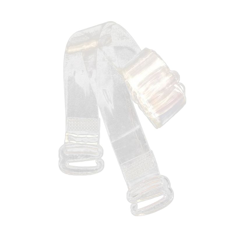 【Aoligi Toy Store】 1Pair Invisible Bra Strap Elastic Shoulder Belt Transparent Non-Slip Plastic 1cm