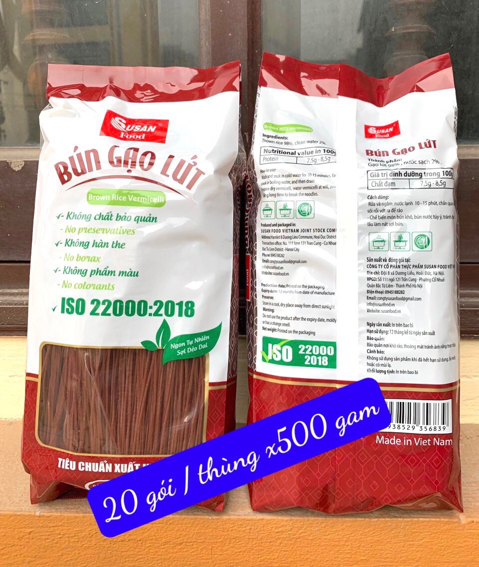 Bún gạo lứt Susan gói 500g-đồ ăn vặt