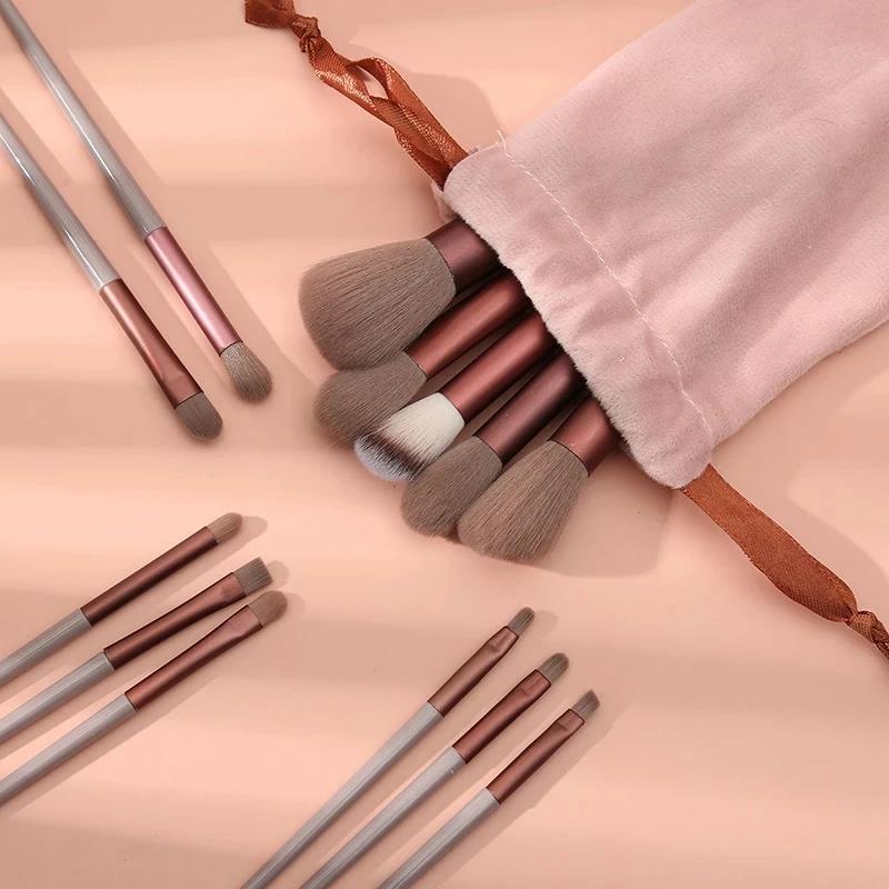 Yuanyan 13 Pcs Mini Makeup Brushes Set Eye Shadow Foundation Powder Blush Concealer Make Up Eyeshadow Beauty Tool for Beginner Cosmetic. 