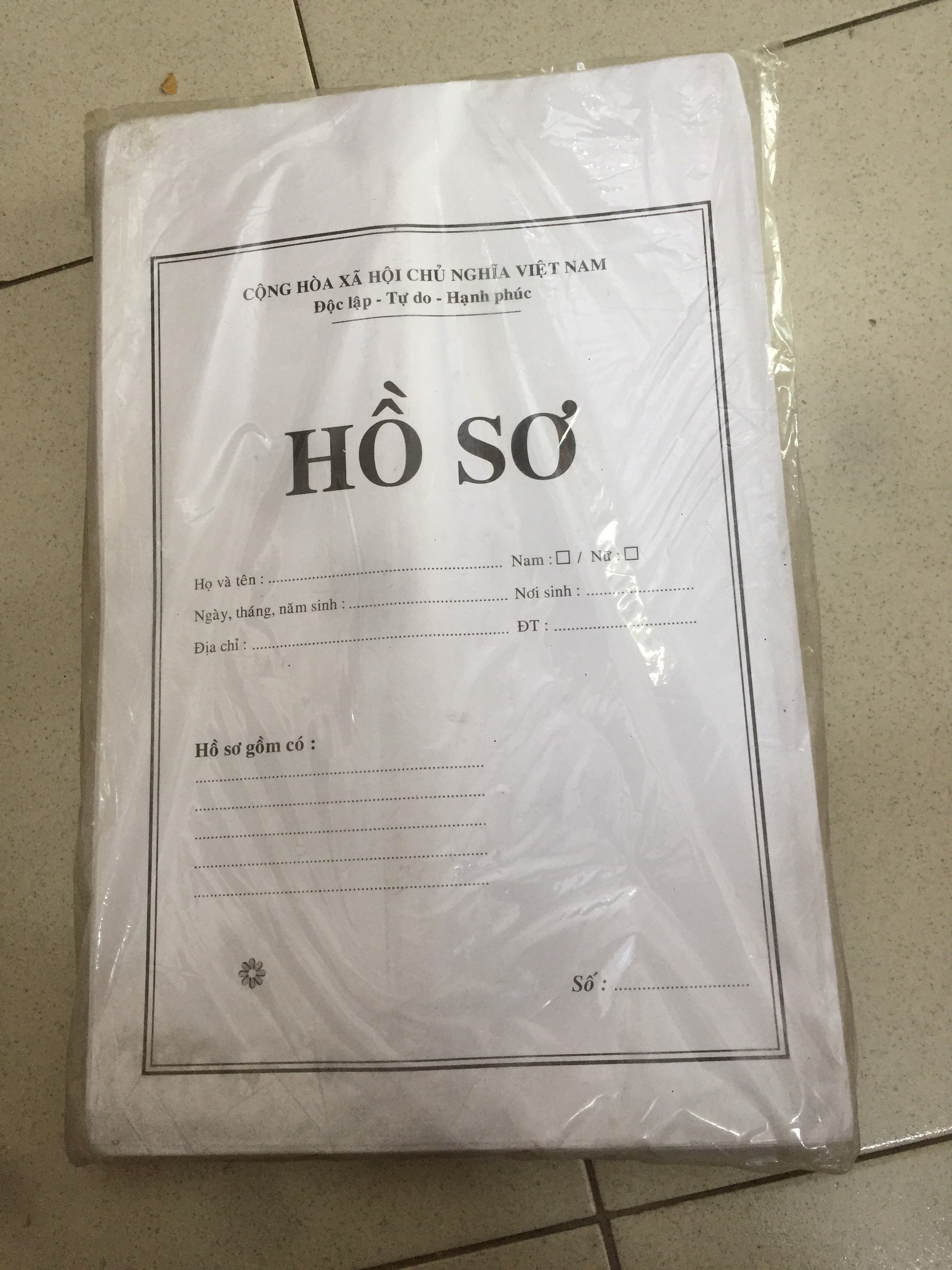Bìa hồ sơ a4 trắng, cam - xấp 100 cái