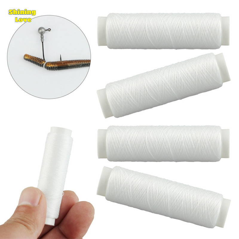 4PCS 250M High Tensile Bait Elastic Thread 0.15mm Sea Invisible Fishing Line Easy Binding Bait Line For Fishing