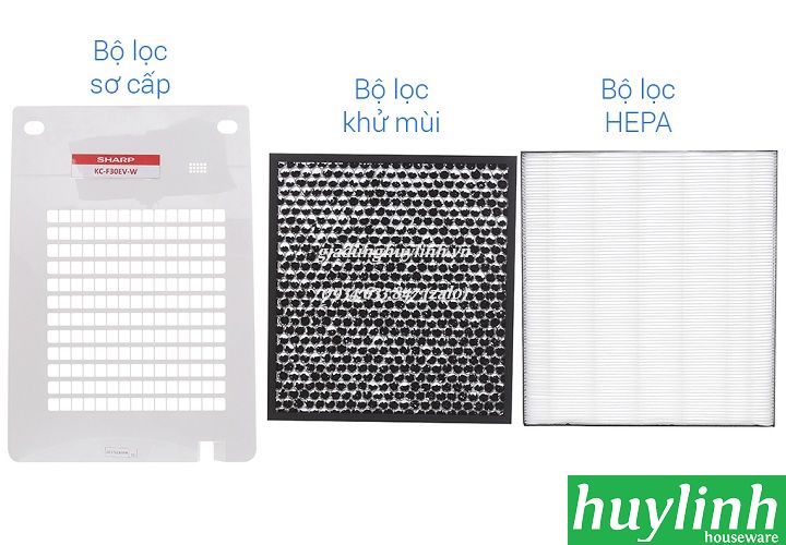 [HCM][Trả góp 0%]Máy lọc không khí tạo ẩm Sharp KC-F30EV-W - [15 - 20m2]