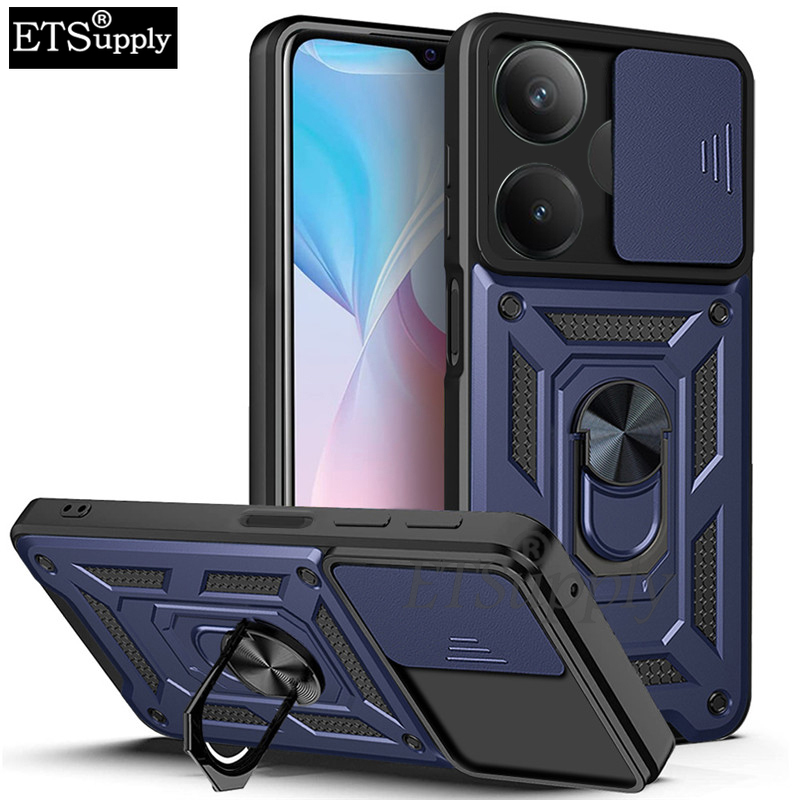 Phone case Realme GT NEO 6SE 6T GT6 Armor Ring Case Cover Adsorb Car Holder Shockproof Camera Protection Cover Back cover Realme GT6 GT NEO 6SE 6T 6 case.
