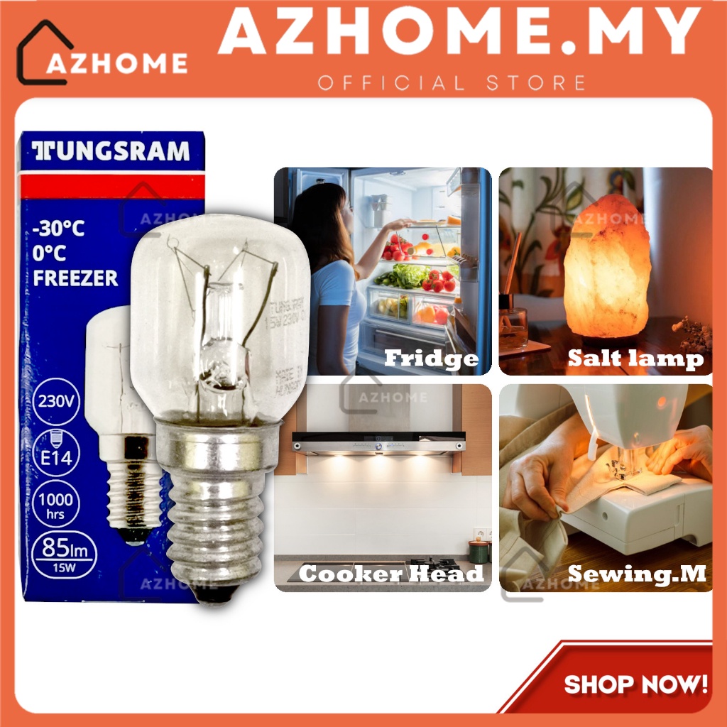 THL E12/E14 15W Salt lamp / Refrigerator Light Bulb / Mentol Lampu Garam