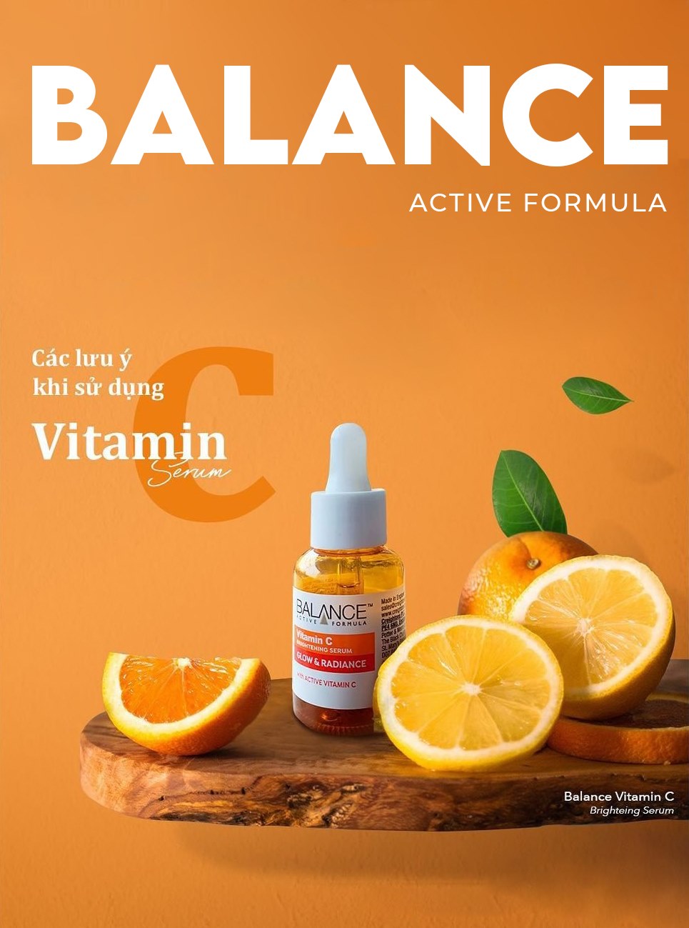 Serum trắng da mờ thâm Balance Active Formula Vitamin C  (30ml)