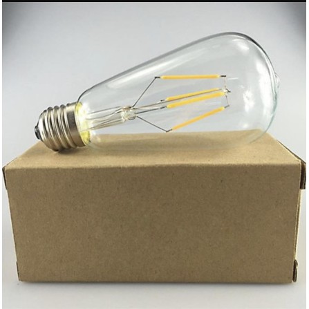 Bóng đèn led edison st64 3 màu vàng, xanh lá, xanh dương 4w chỉnh dimmer