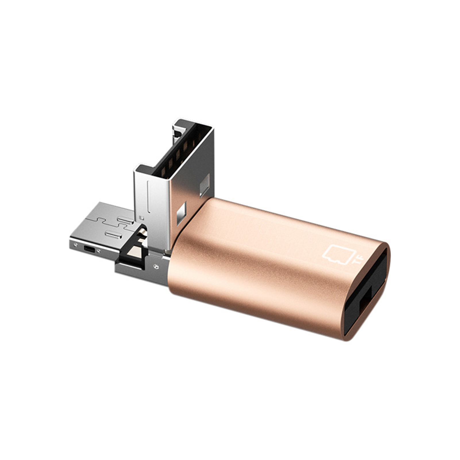 Yeqinhuia Usb Card Reader Mini Card Reader Portable Usb Type-c Card Reader High-speed Otg Tf Card Reader for Universal Compatibility No Driver Needed Compact Size