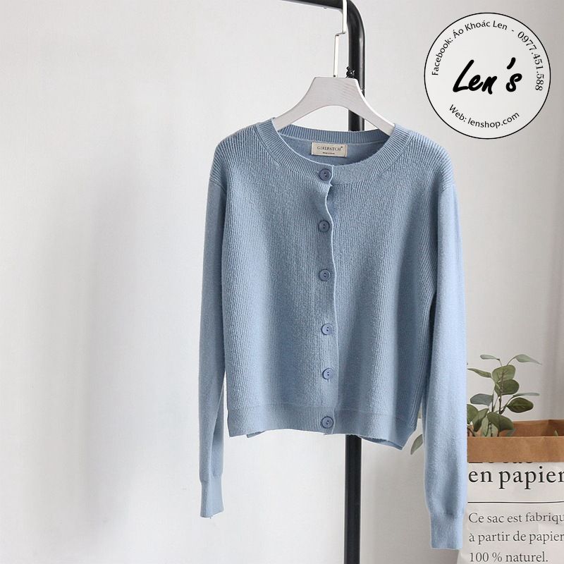 ÁO KHOÁC LEN MỊN CỔ TRÒN CAO CẤP