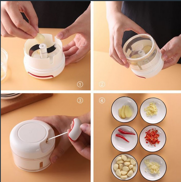 Dụng cụ xay tỏi ớt đa năng