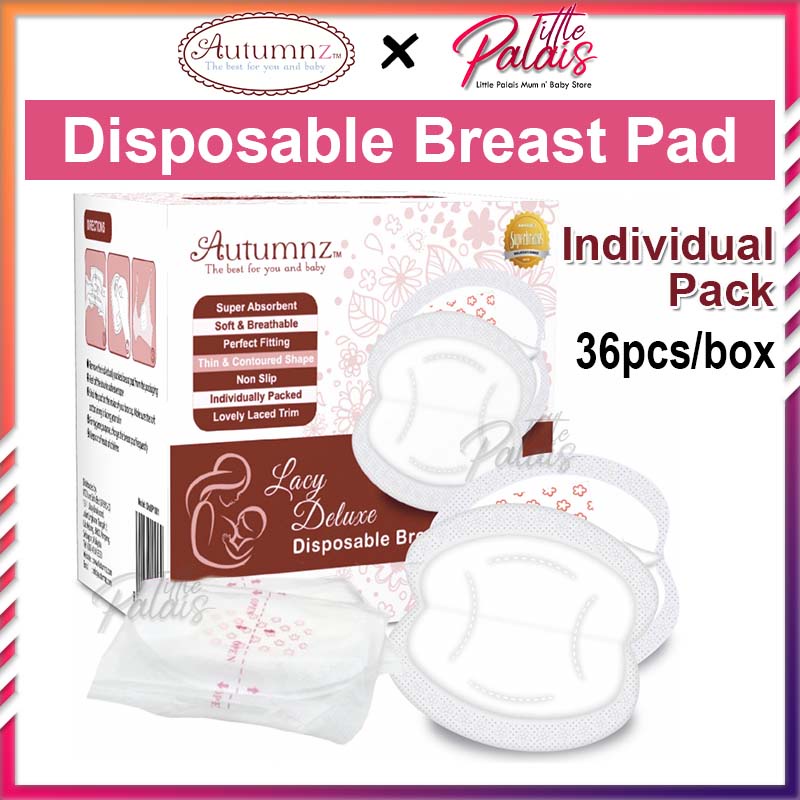 AUTUMNZ Disposable Breast Pad Lacy Deluxe Nursing Pad [12pcs/36pcs]