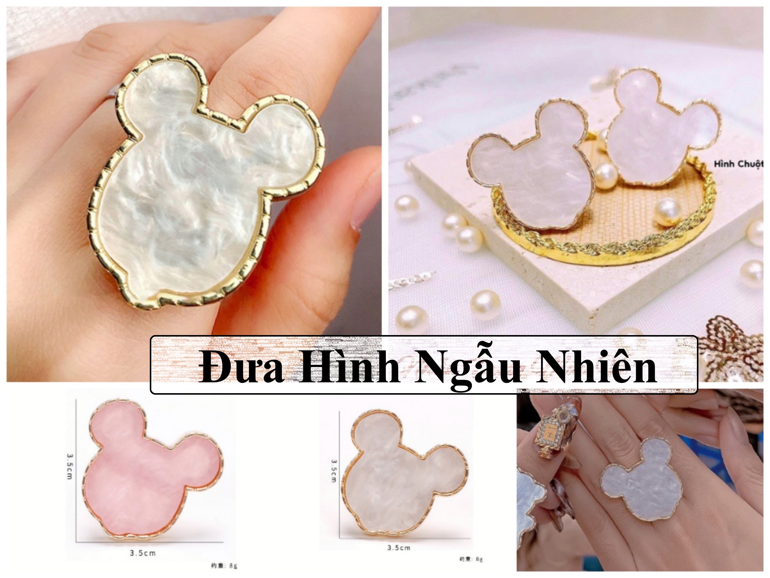 Nhẫn pha sơn, đựng sơn chụp ảnh trang trí tay nail