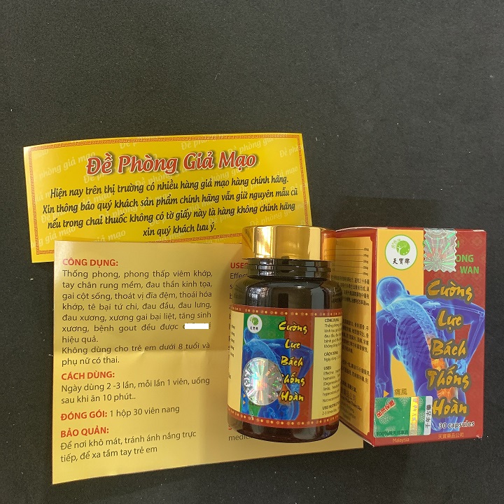 CƯỜNG LỰC BÁCH THỐNG HOÀN – HỖ TRỢ XƯƠNG KHỚP