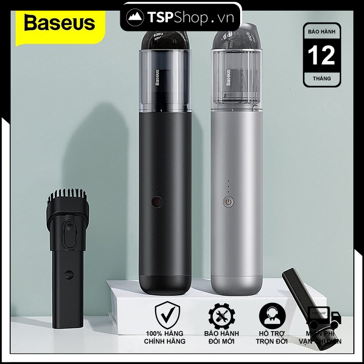 Máy hút bụi Baseus cầm tay A3 Car Vacuum Cleaner (15000pa, 135W, Vacuum Portable Cleaner)