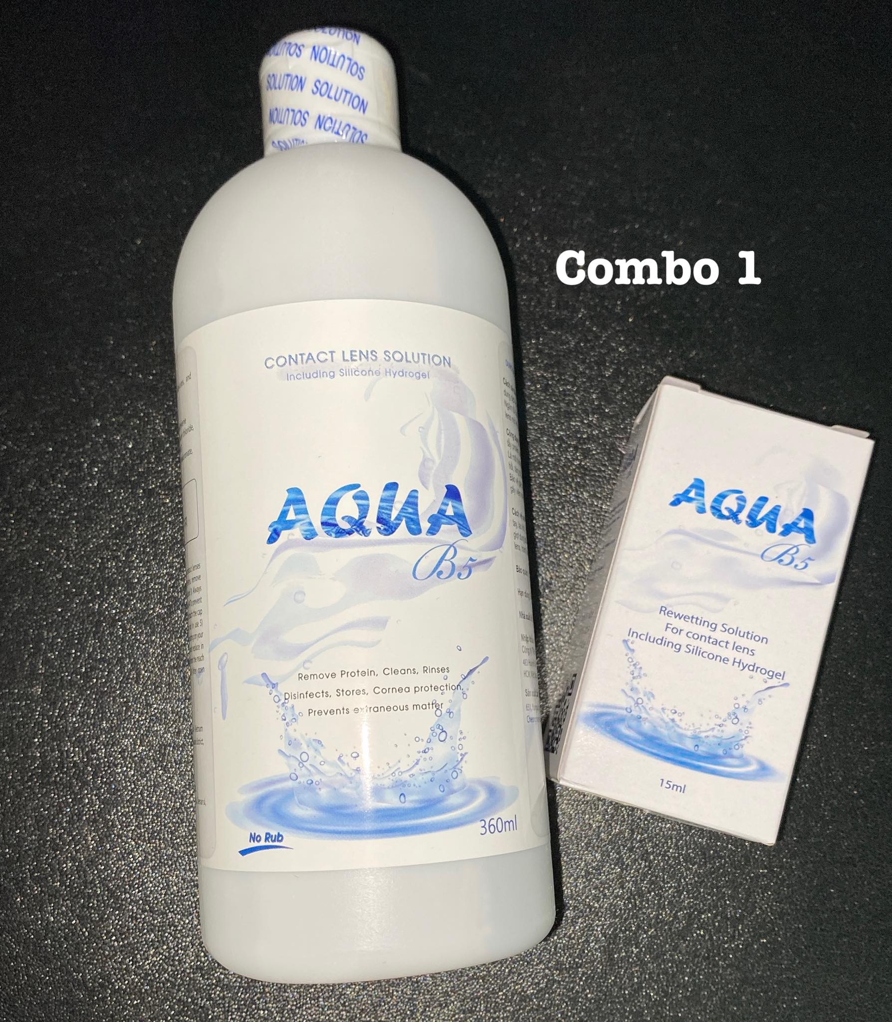 [HCM]Nước ngâm lens chai lớn 360ml
