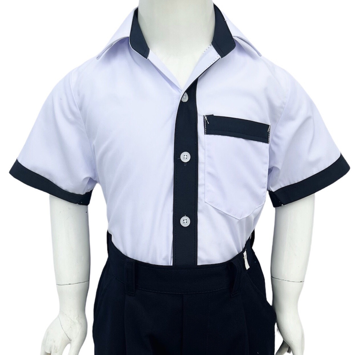 Áo sơ mi học sinh nam.