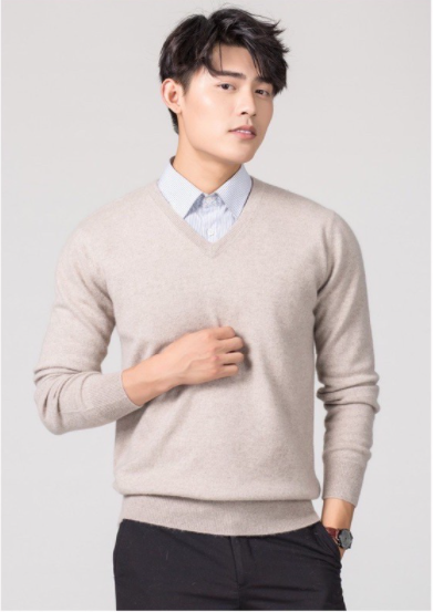 Áo len nam cổ tim, chất len mềm mịn, freesize