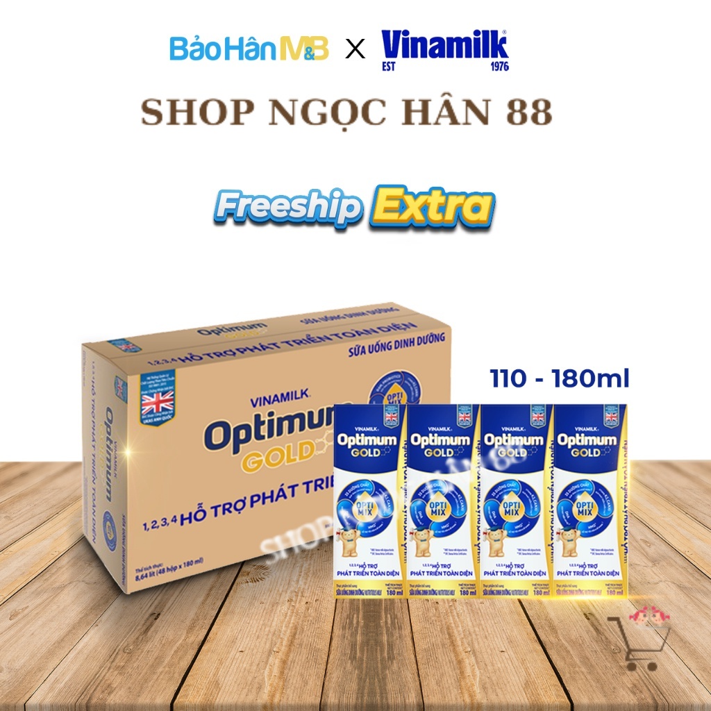 Thùng Sữa Bột Pha Sẵn Optimum Gold 48 hộp x (110ml / 180ml)