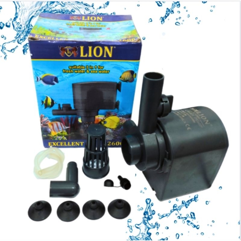 LION L 2600 Pompa kolam aquarium hidroponik