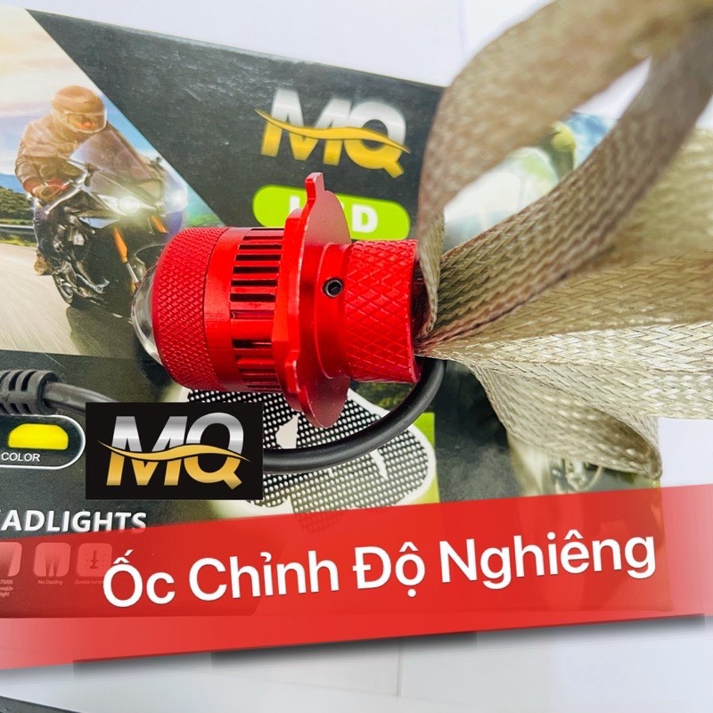 Đèn Pha Led RUBY Bi Cầu Mini 2 Mầu Đuôi Công Chuyên Ô Tô Xe Máy 2022 Chip Mini L2
