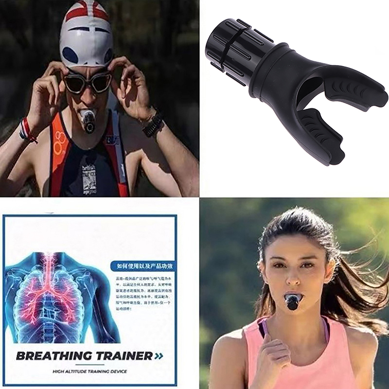 Breathing Trainer Lung Respirator Fitness Equipment Respiratory Silicone High Altitude Training Outdoor Expiratory Exercise Tool MIO Super Store. 