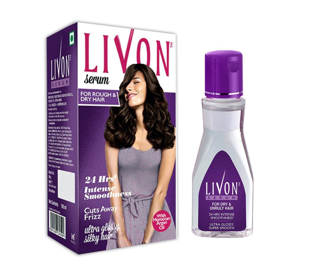 Livon Serum For Rough & Dry Hair, 100ml- With Moroccan Argan Oil, 24Hrs  Intense Smoothness, Cuts Away Frizz, Ultra Glossy Silky Hair | Lazada  Singapore
