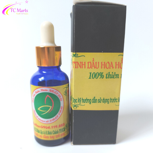 Tinh dầu hoa hồng tinh dầu thiên nhiên 30ml - tcmarts