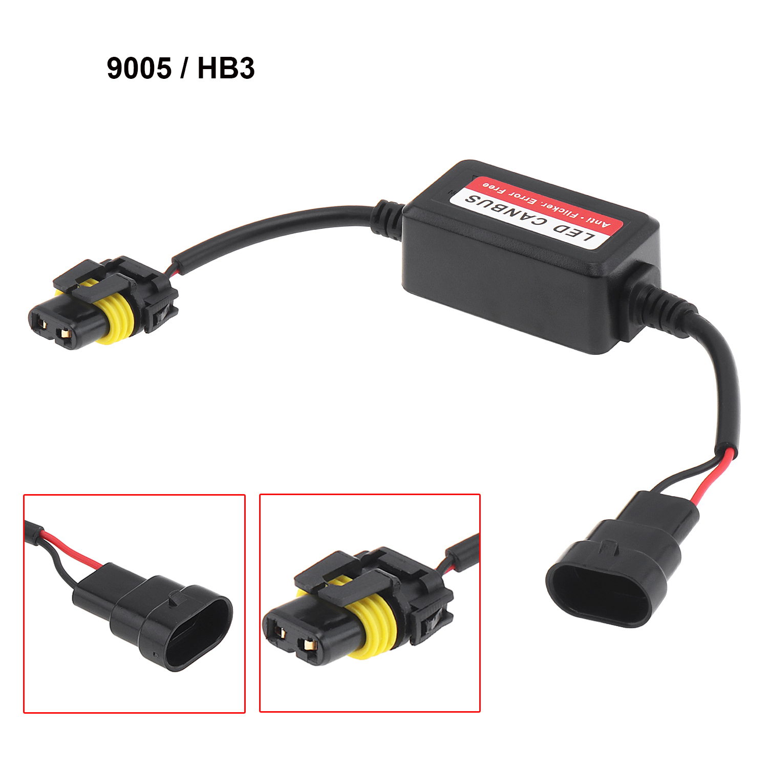 9005 / HB3 Headlight LED Canbus Decoder Canceller Error Free Resistor Anti Flicker Warning Error Canceller