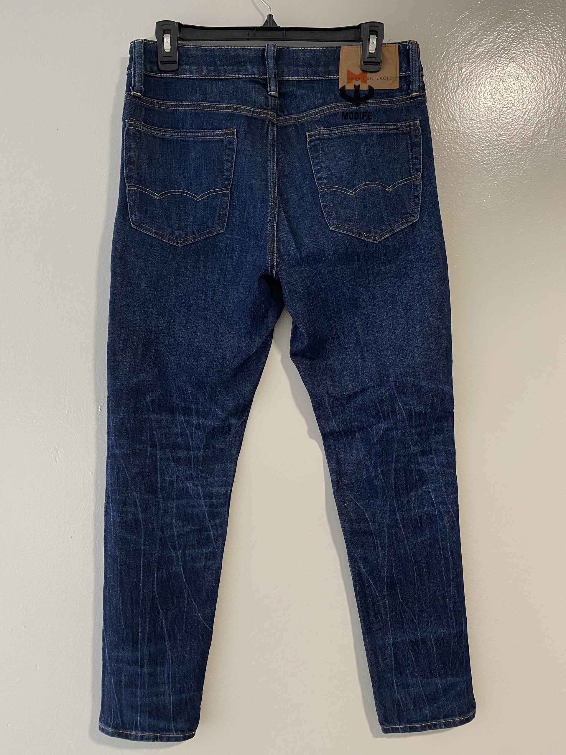 Quần Jean Nam American Eagle Airflex Xanh Đậm Form Dáng Basic - Modife Shop