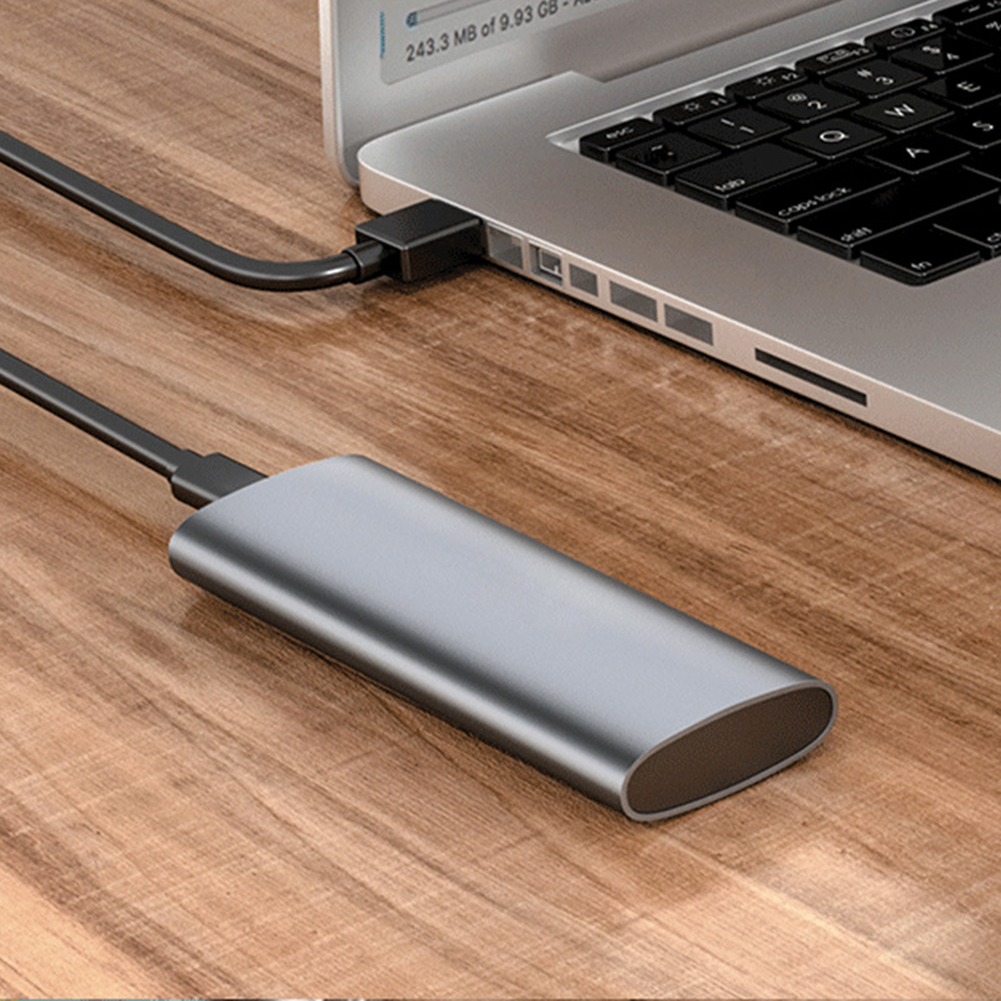 M.2 SSD ngoài bộ chuyển đổi có vỏ bao Type-C 3.1 ổ cứng lưu trữ thể rắn Adapter bao vây 5/10Gpbs Hợp kim nhôm M/B/(B + M) chìa khóa cho 2230/2242/2260/2280 SSD