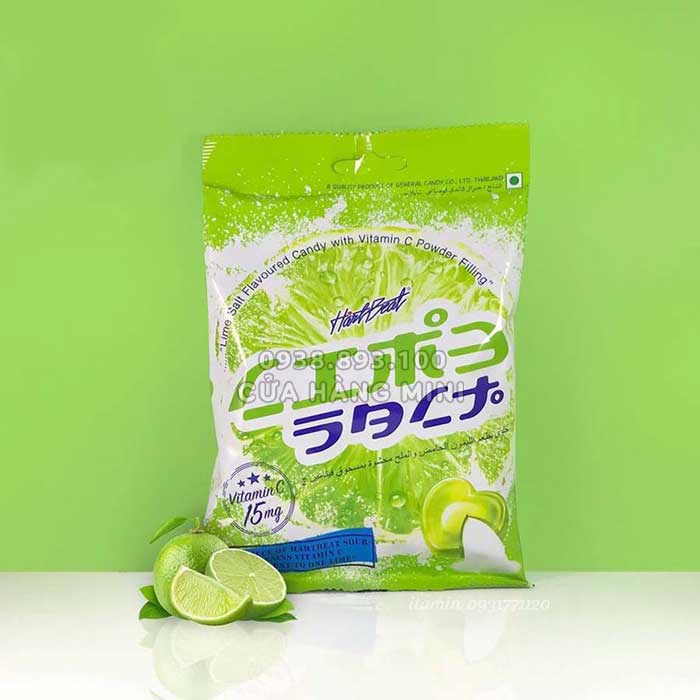 Combo 3 Gói Kẹo Chanh Muối Hartbeat Thái Lan